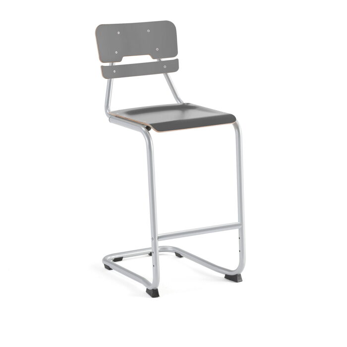 Krzesło szkolne LEGERE I, 650 mm, srebrny, antracyt