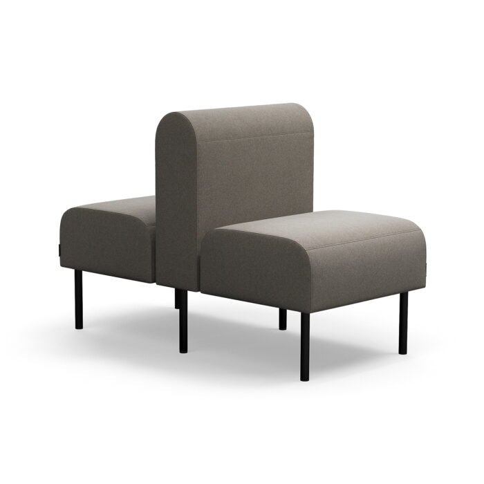 Sofa modułowa VARIETY, 1-osobowa, podwójna, tkanina Pod CS, taupe