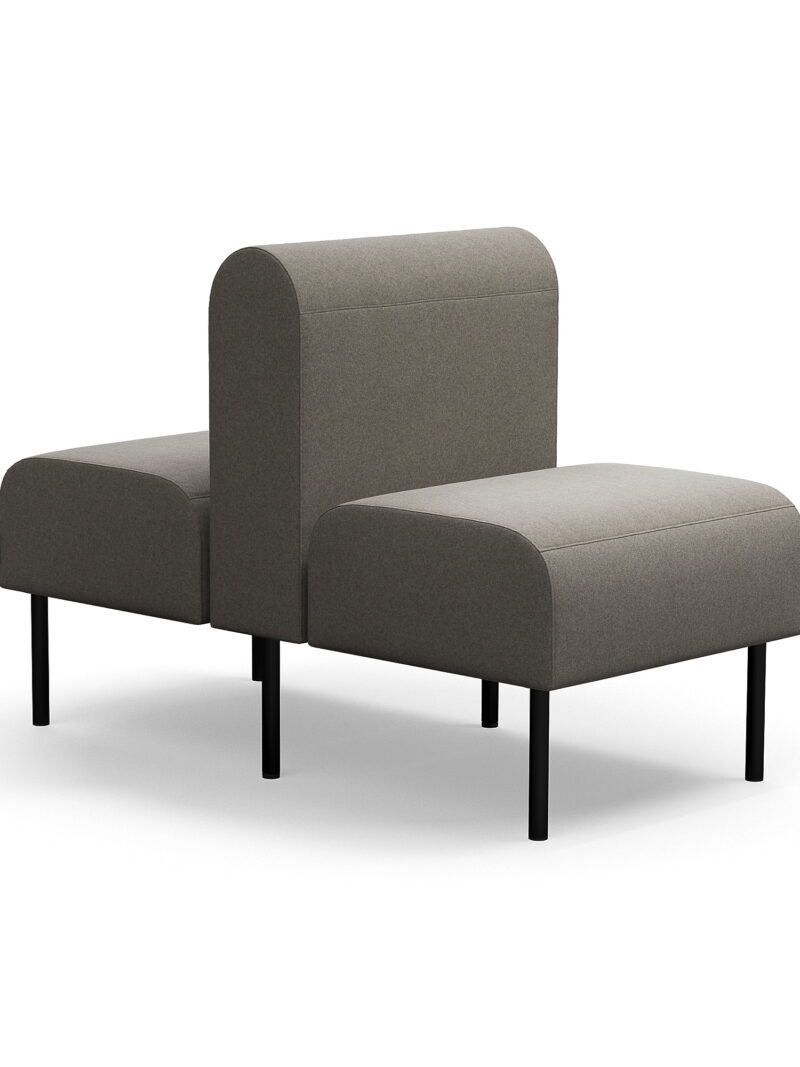 Sofa modułowa VARIETY, 1-osobowa, podwójna, tkanina Pod CS, taupe