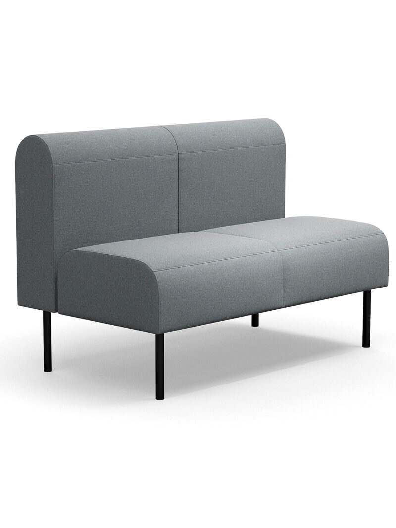 Sofa modułowa VARIETY, 2-osobowa, tkanina Pod CS, srebrnoszary