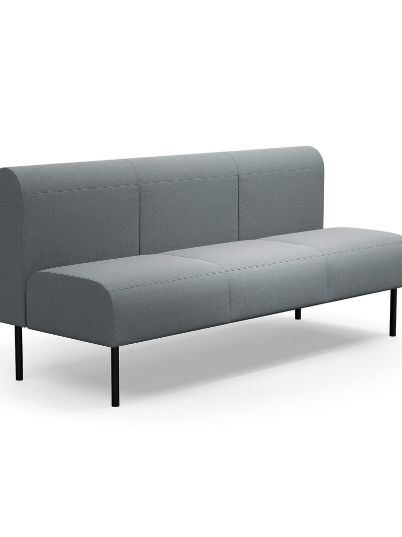 Sofa modułowa VARIETY, 3-osobowa, tkanina Pod CS, srebrnoszary