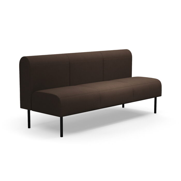 Sofa modułowa VARIETY, 3-osobowa, tkanina Blues CSII, ciemnobrązowy