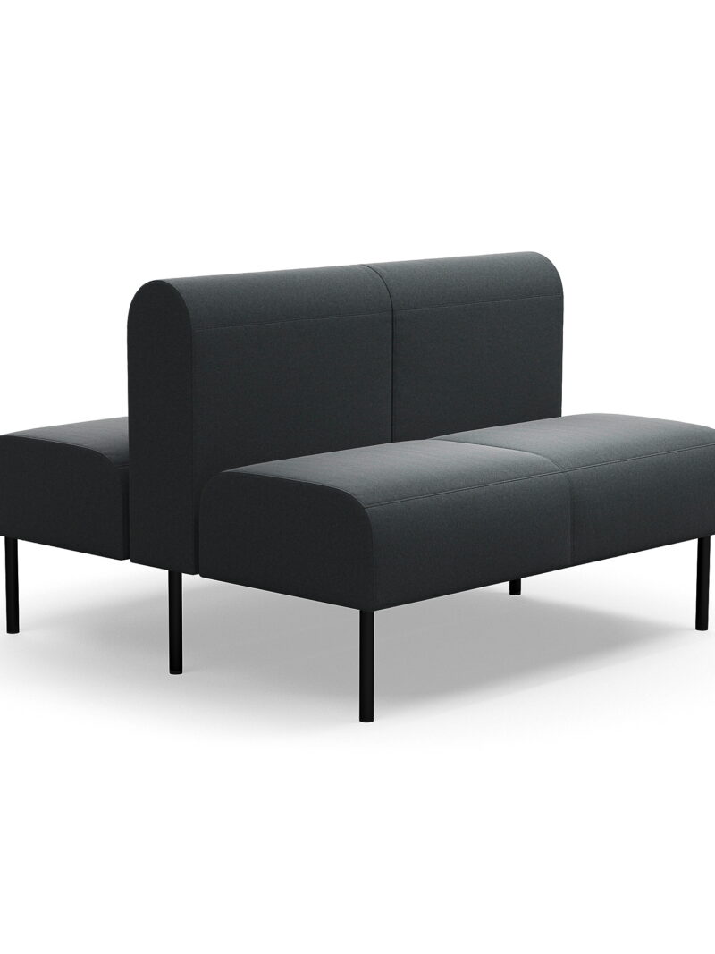 Sofa modułowa VARIETY, 2-osobowa, podwójna, tkanina Pod CS, antracyt