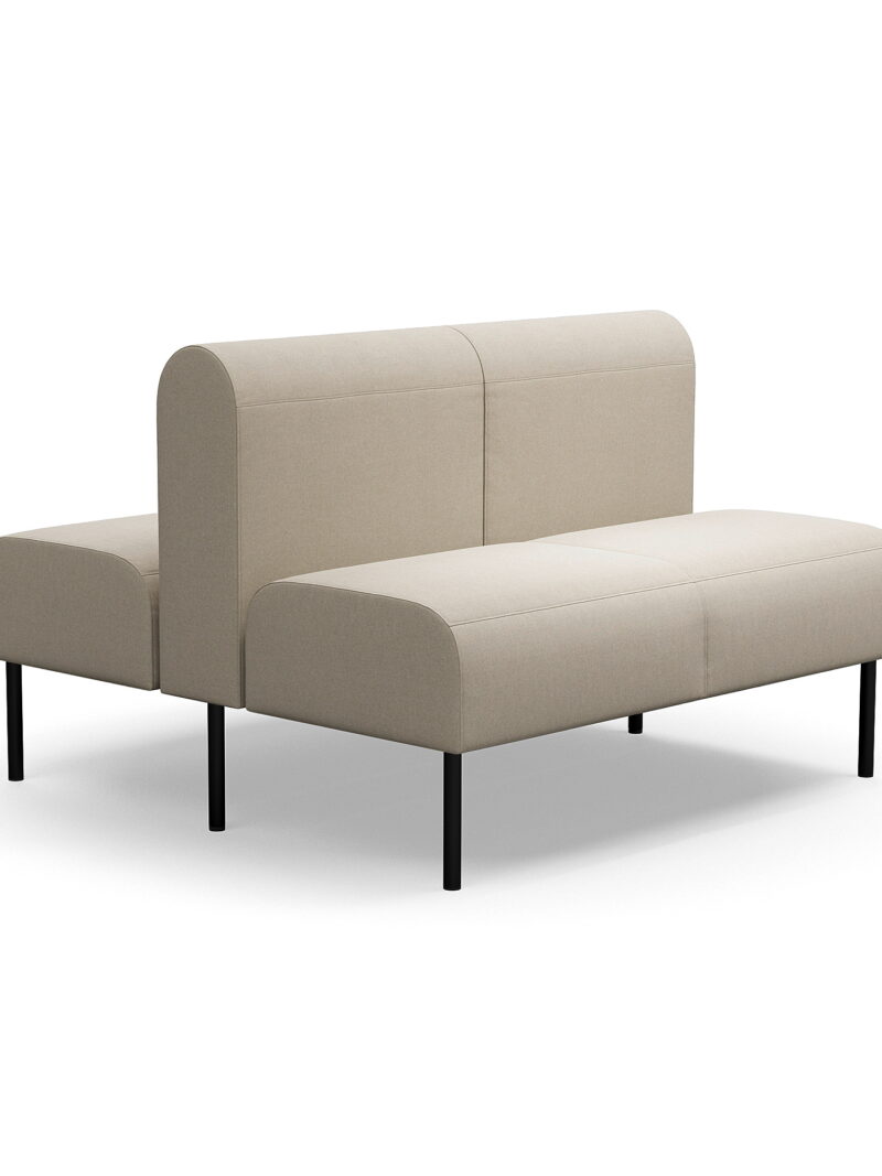 Sofa modułowa VARIETY, 2-osobowa, podwójna, tkanina Pod CS, piaskowy