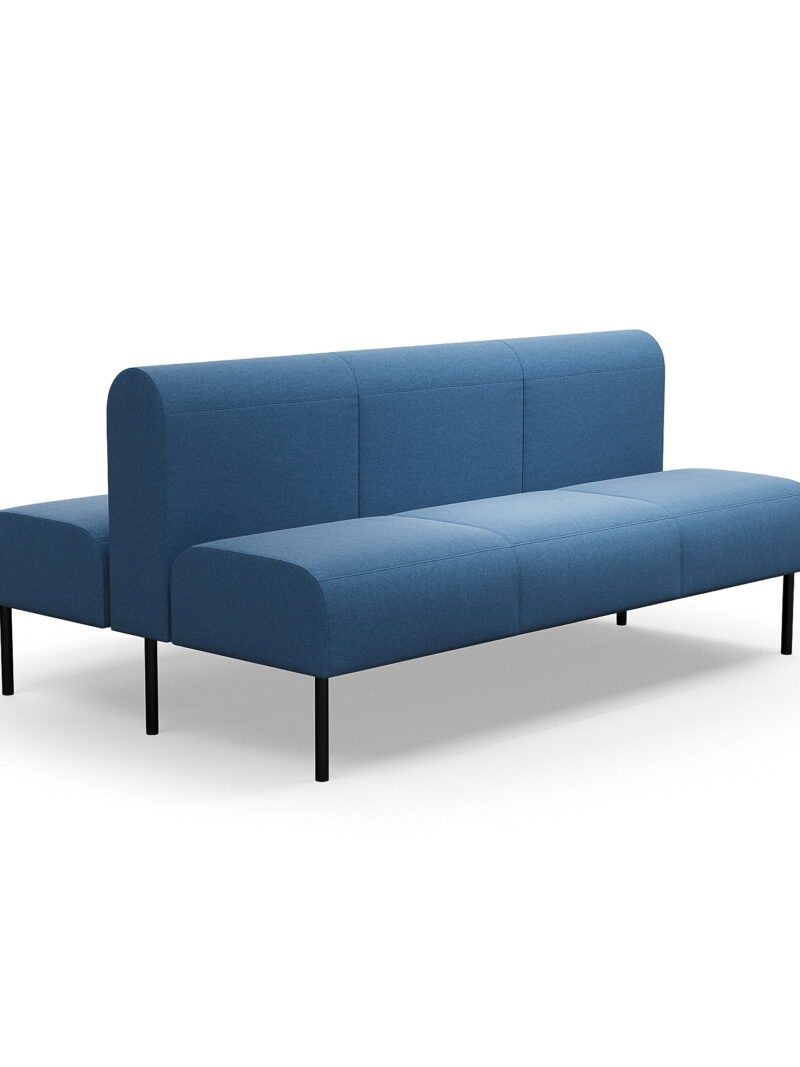 Sofa modułowa VARIETY, 3-osobowa, podwójna, tkanina Pod CS, niebieski