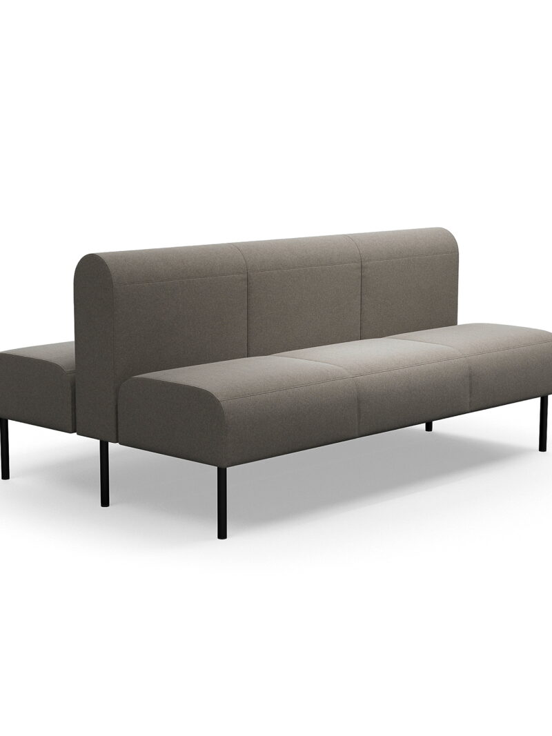 Sofa modułowa VARIETY, 3-osobowa, podwójna, tkanina Pod CS, taupe