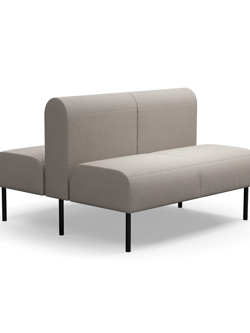 Sofa modułowa VARIETY, 2-osobowa, podwójna, tkanina Blues CSII, taupe