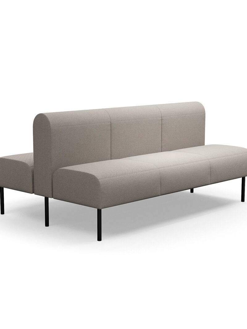 Sofa modułowa VARIETY, 3-osobowa, podwójna, tkanina Blues CSII, taupe