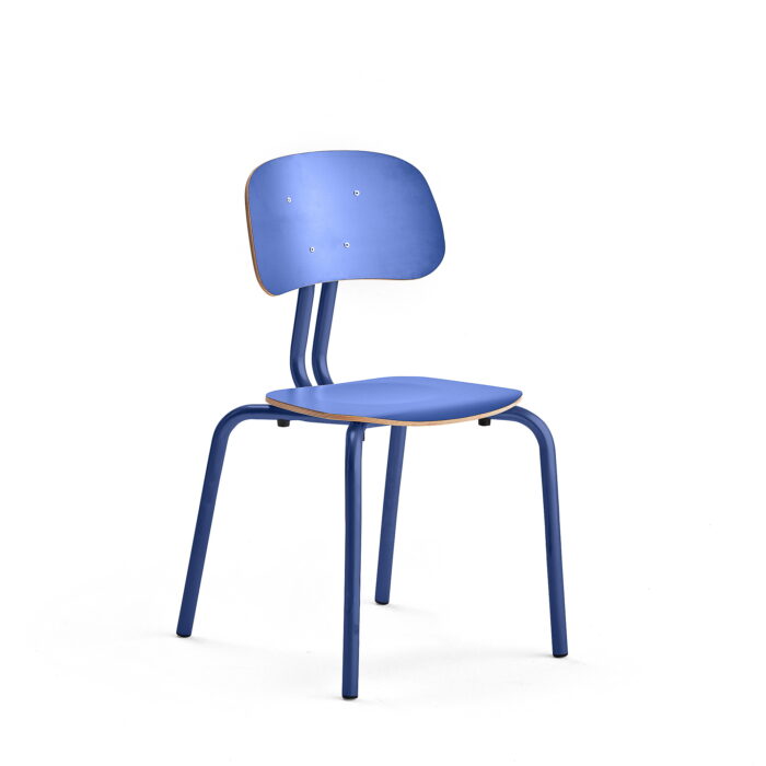 Krzesło szkolne YNGVE, 4 nogi, kobaltowy, granatowy, 460 mm