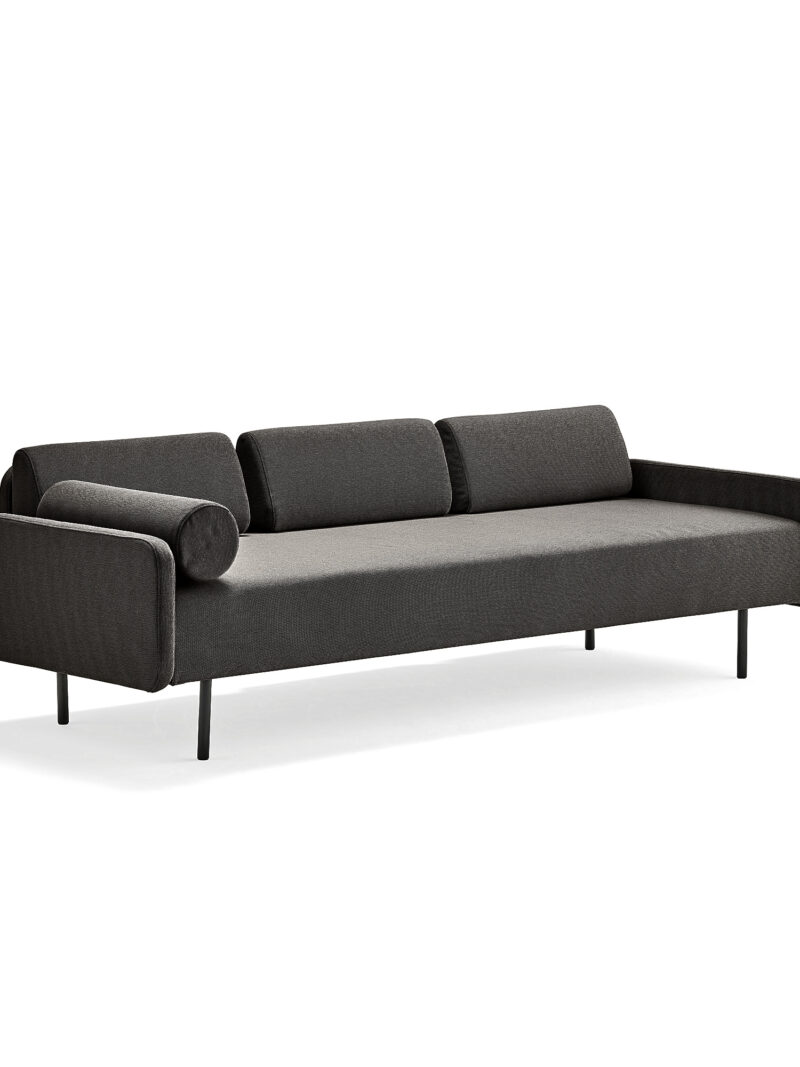 Sofa TRENDY, 3-osobowa, tkanina, brązowy