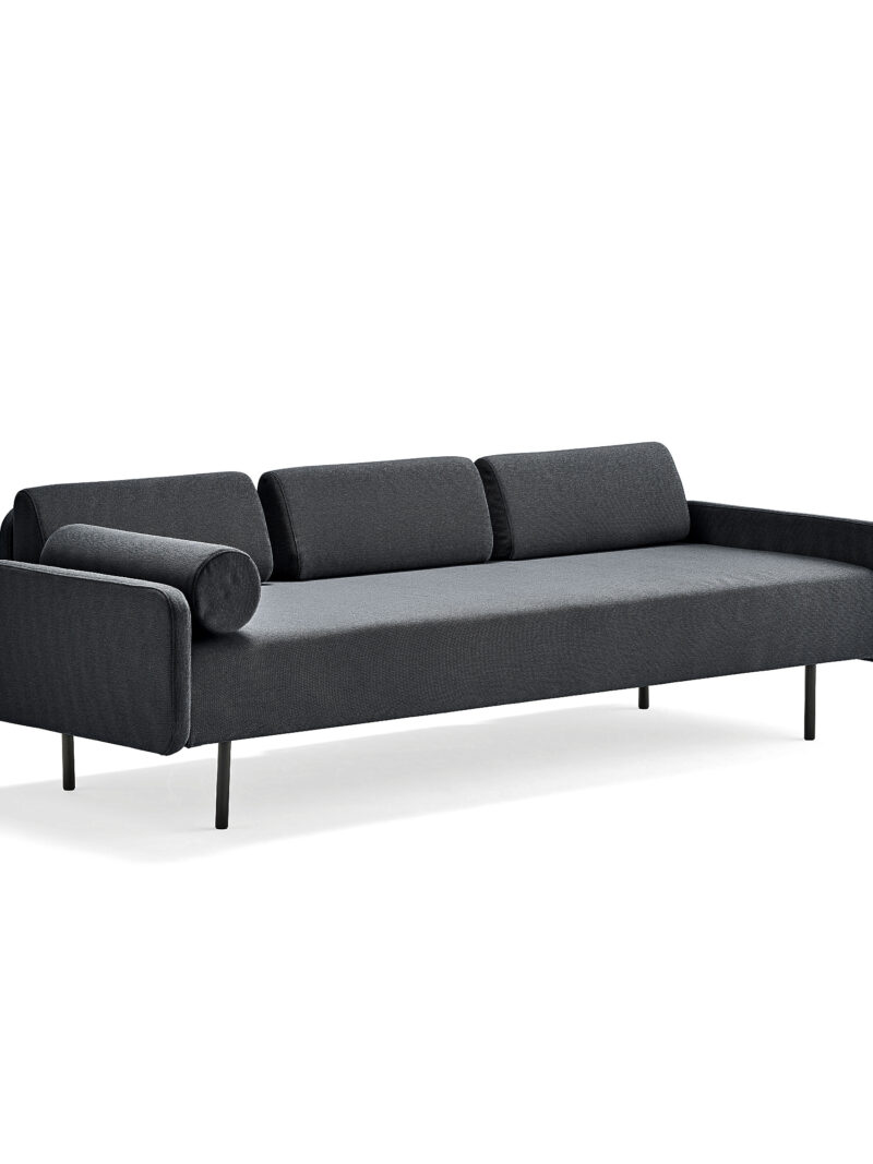 Sofa TRENDY, 3-osobowa, tkanina, antracyt