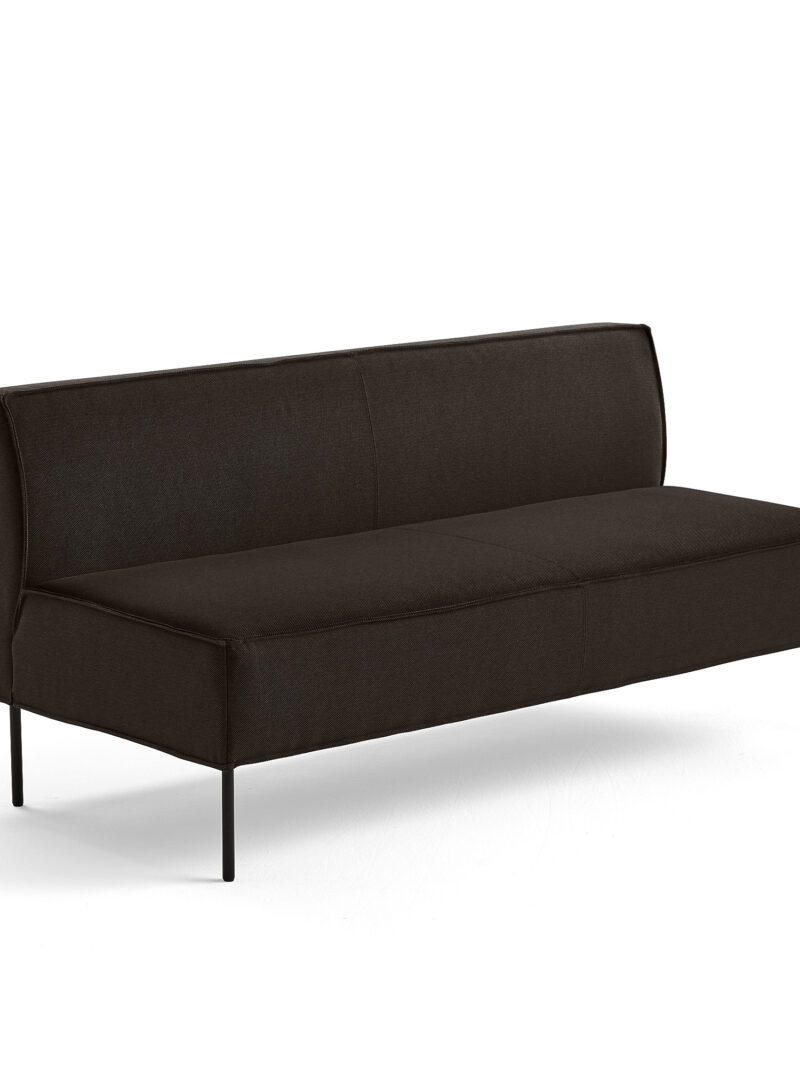 Sofa COPENHAGEN PLUS, 2-osobowa, tkanina, brązowy