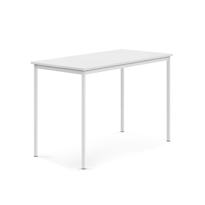 Stół SONITUS, 1400x600x900 mm, laminat biały, biały