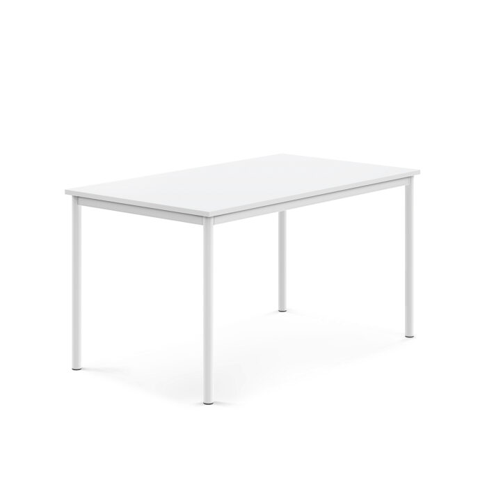 Stół SONITUS, 1400x800x720 mm, laminat biały, biały