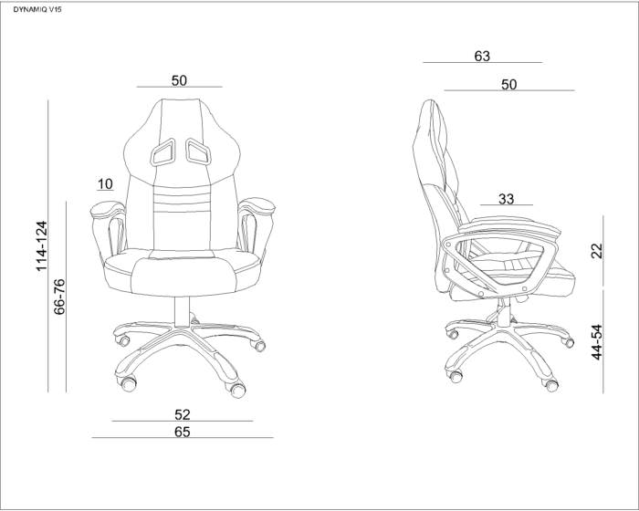 FOTEL GAMINGOWY DYNAMIQ V15 UNIQUE