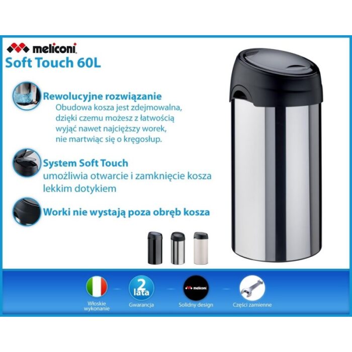 Kosz na śmieci Meliconi Soft Touch 40 - 60 L