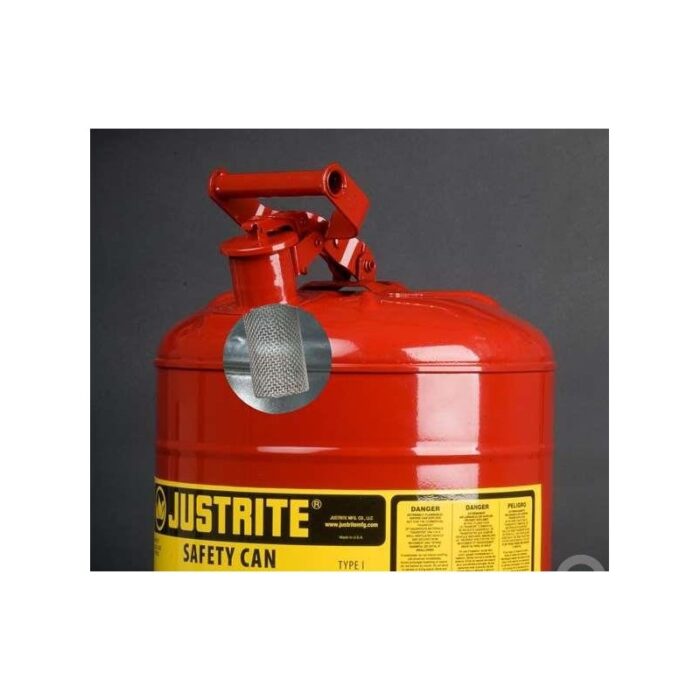 Pojemnik stalowy na płyny łatwopalne Justrite 1l czerwony