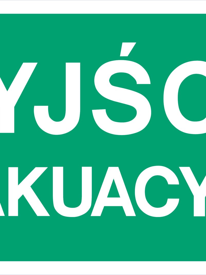 AA001 Wyjście ewakuacyjne