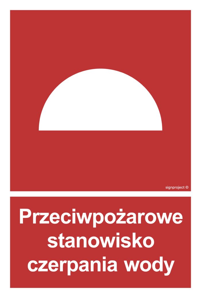 BB008 Przeciwpożarowe stanowisko czerpania wody - arkusz 9 naklejek