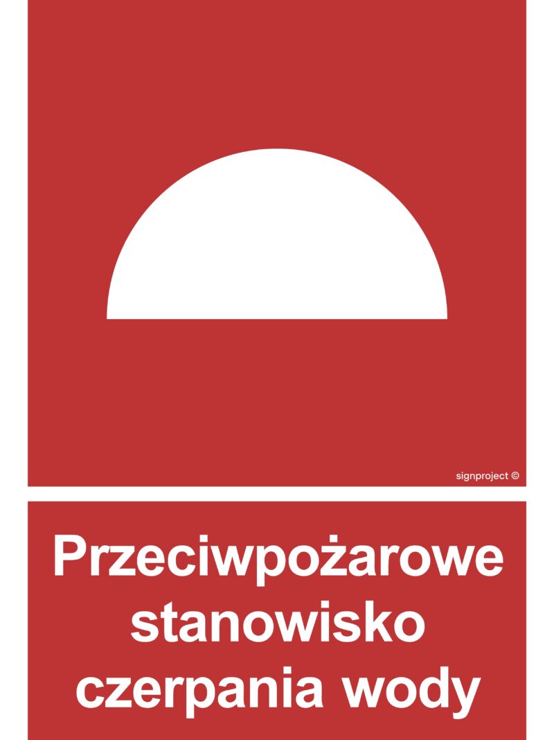 BB008 Przeciwpożarowe stanowisko czerpania wody - arkusz 9 naklejek