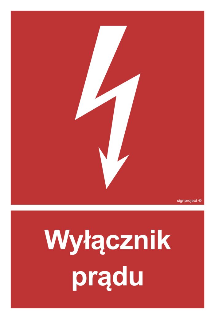 BC007 Wyłącznik prądu - arkusz 9 naklejek