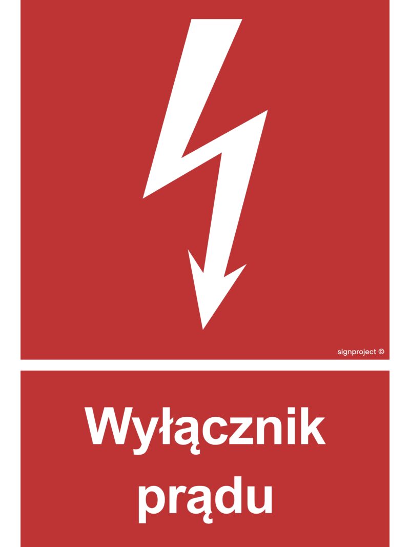 BC007 Wyłącznik prądu - arkusz 9 naklejek