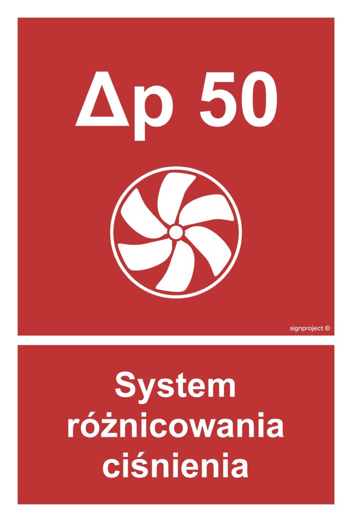 BC058 System różnicowania ciśnienia - arkusz 9 naklejek