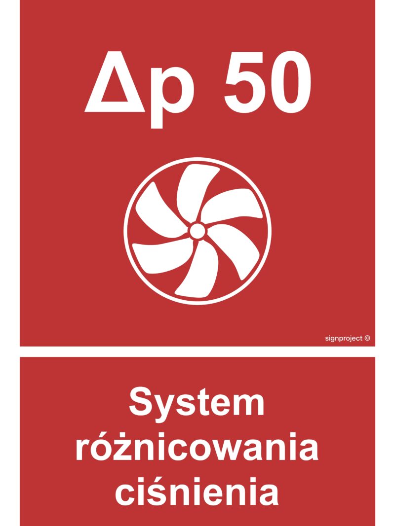 BC058 System różnicowania ciśnienia - arkusz 9 naklejek