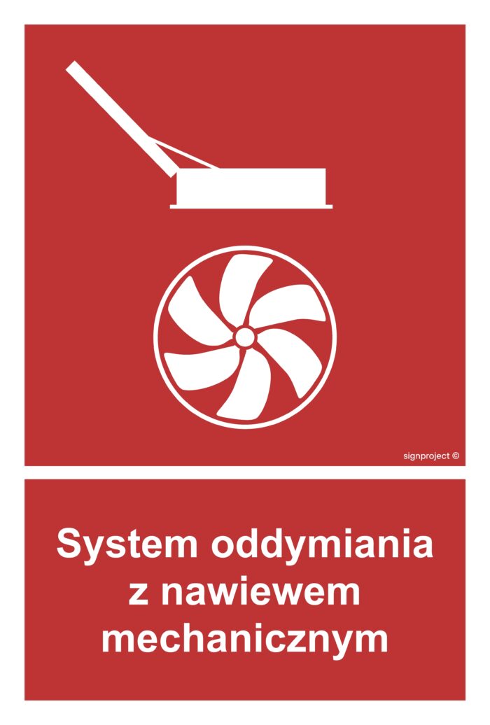 BC060 System oddymiania z nawiewem mechanicznym - arkusz 9 naklejek