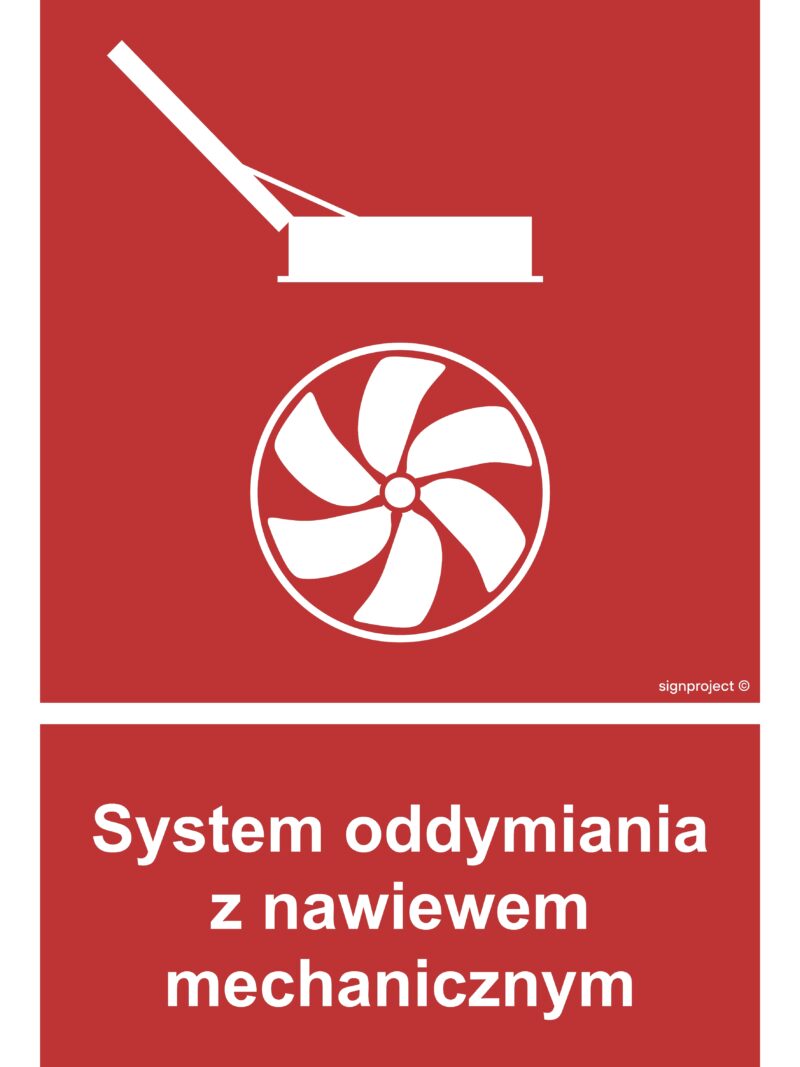 BC060 System oddymiania z nawiewem mechanicznym - arkusz 9 naklejek