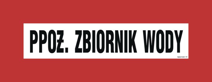 BC101 PPOŻ. zbiornik wody