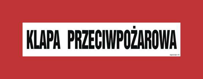 BC116 Klapa przeciwpożarowa