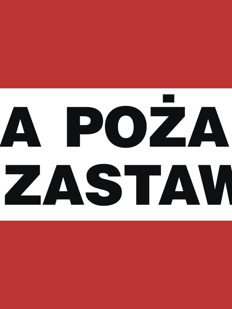 BC126 Brama pożarowa nie zastawiać