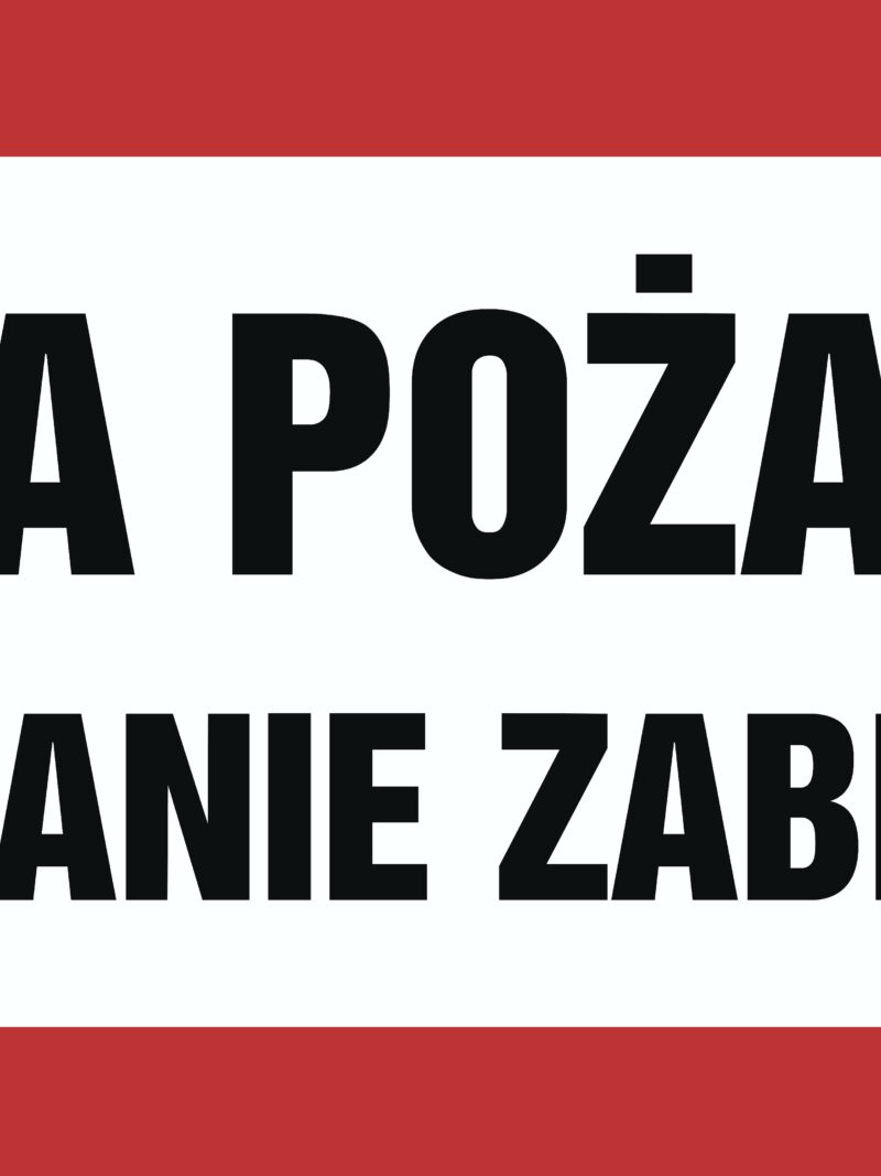 BC127 Brama pożarowa parkowanie zabronione