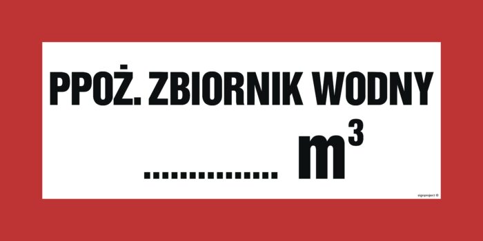 BC140 Przeciwpożarowy zbiornik wodny ...... m3