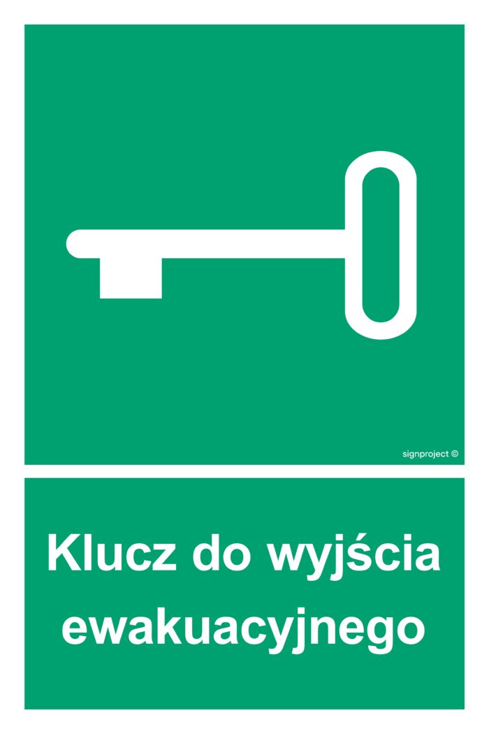 AC026 Klucz do wyjścia ewakuacyjnego