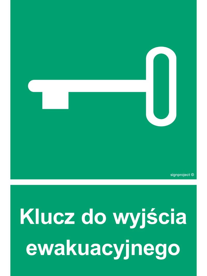 AC026 Klucz do wyjścia ewakuacyjnego