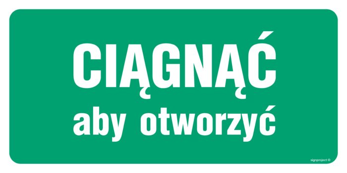 AC031 Ciągnąć aby otworzyć