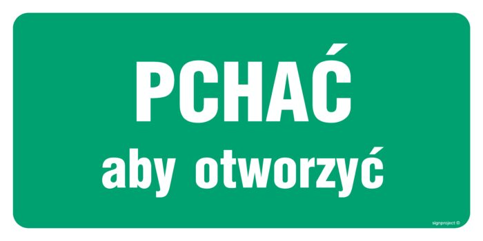 AC032 Pchać aby otworzyć