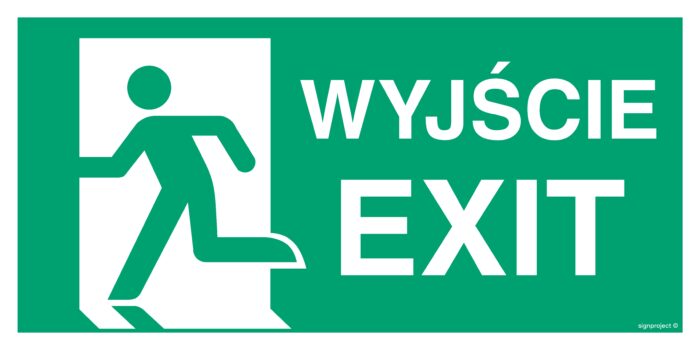 AC076 Wyjście / EXIT lewostronne