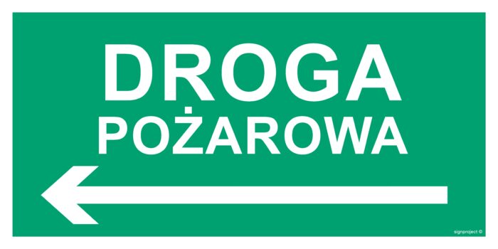 AC077 Droga pożarowa w lewo