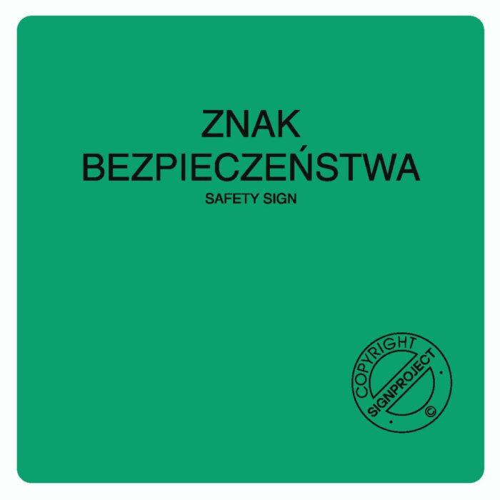 AC501 Znak bezpieczeństwa