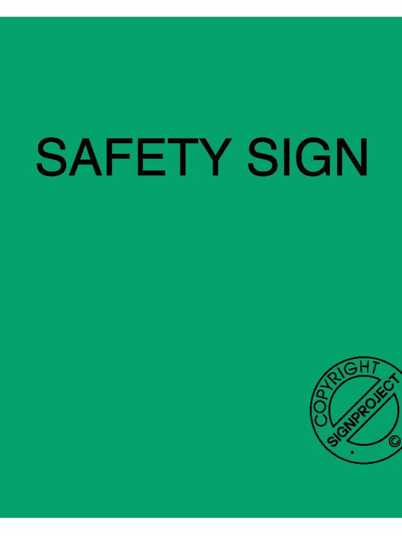 AC502 Safety sign