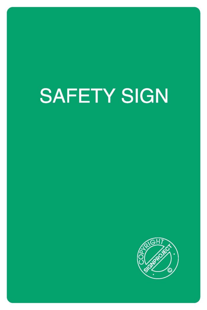 AC506 Safety sign