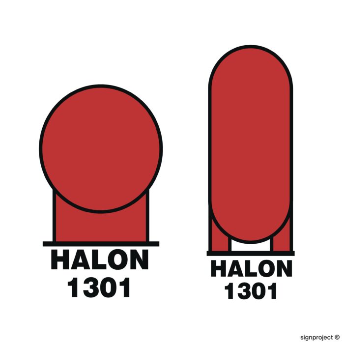 FA050 Halon 1301, bottles in a protected area