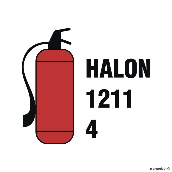 FA081 4kg Halon 1211 fire extinguisher