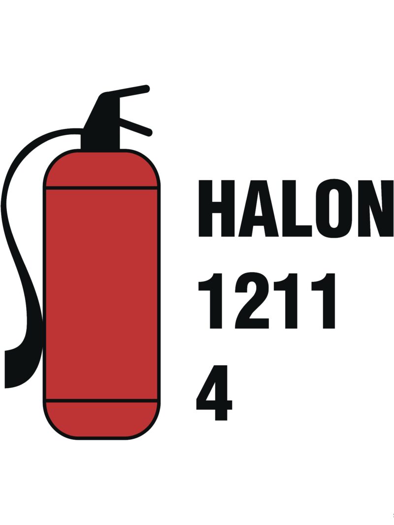 FA081 4kg Halon 1211 fire extinguisher