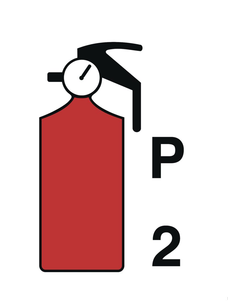 FA083 2kg Powder fire extinguisher