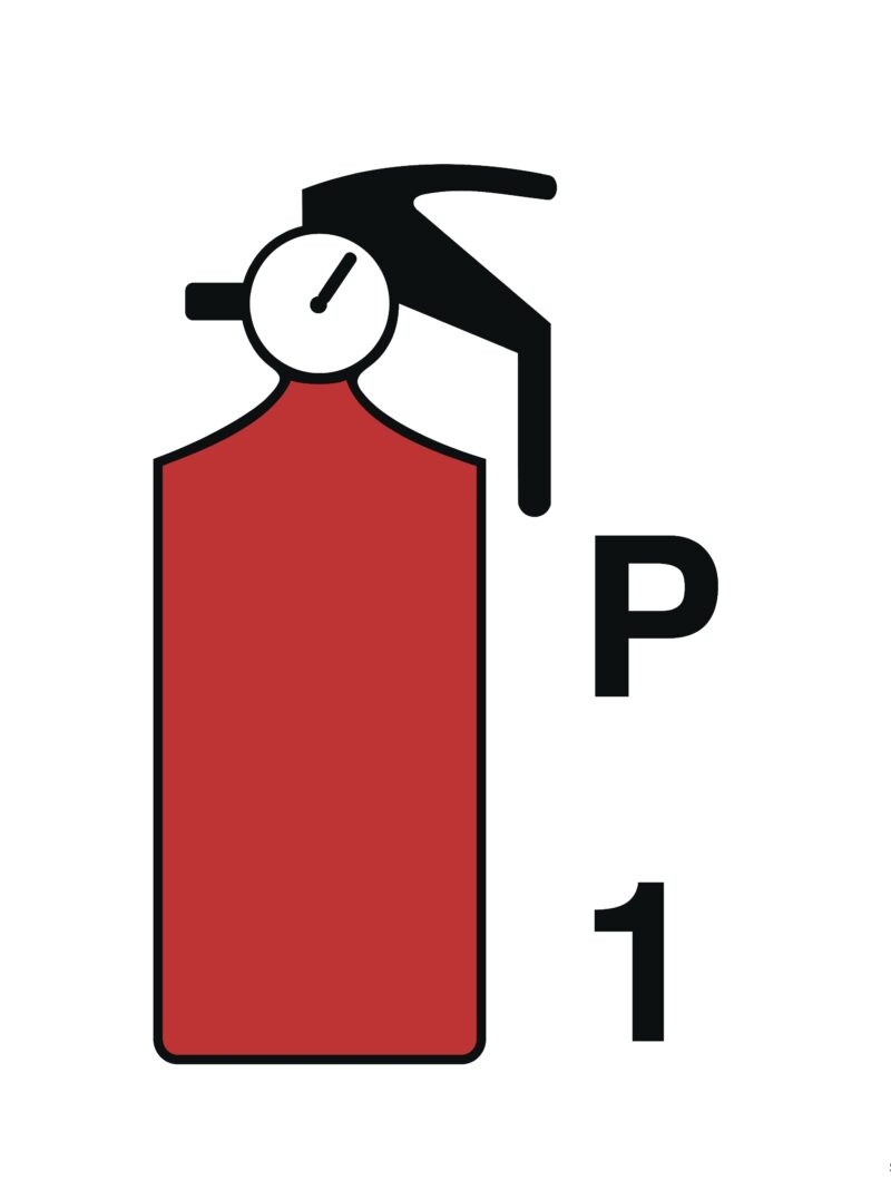 FA084 1kg Powder fire extinguisher