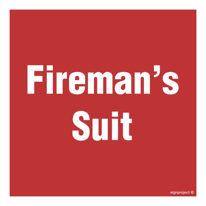 FA098 Fireman's suit